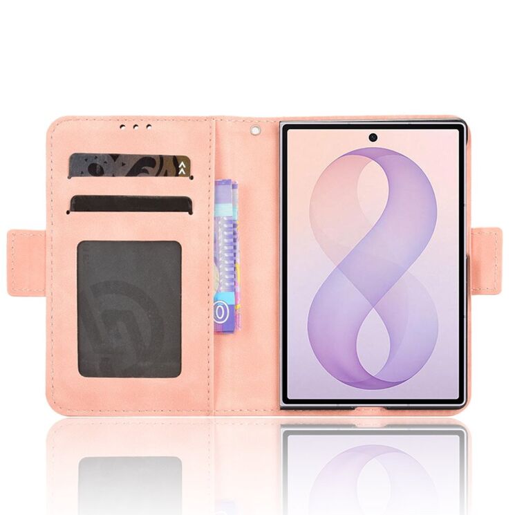 Чехол-книжка с карманами Deexe Wallet Stand (Pencil Slot) для Samsung Galaxy Fold 8 - Pink (424584P) Чехол-книжка с карманами Deexe Wallet Stand (Pencil Slot) для Samsung Galaxy Fold 8 - Pink: фото 2 из 6