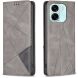 Чохол-книжка з кишеньками UniCase Geometric Pattern для OPPO A6x - Grey (406528H). Фото 1 з 10