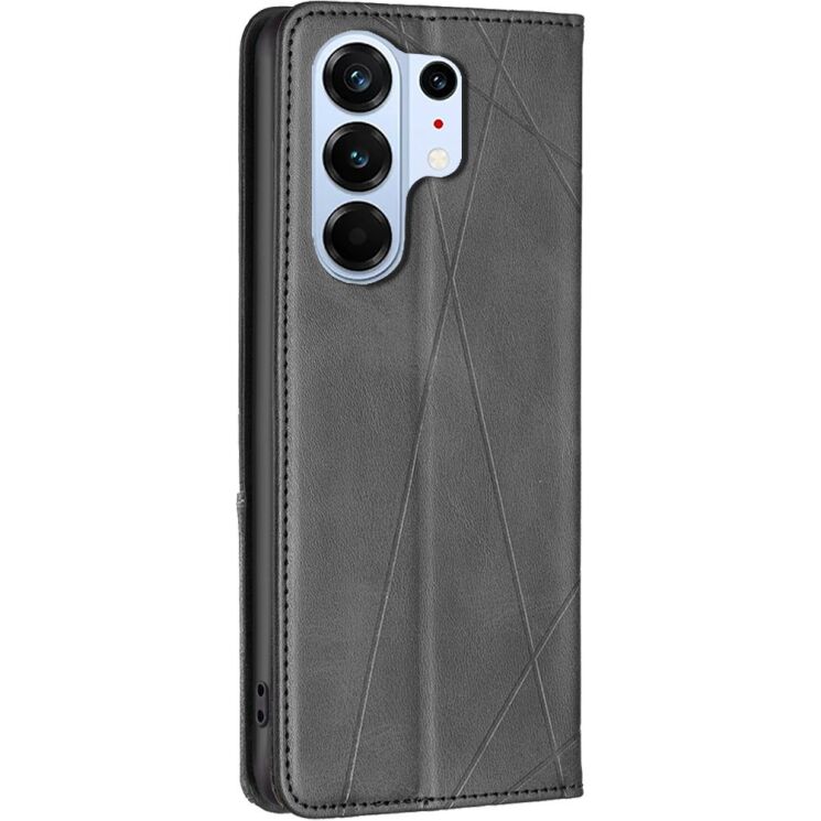 Чехол-книжка с карманами UniCase Geometric Pattern для TECNO Camon 50 Pro - Black (409600B) Чехол-книжка с карманами UniCase Geometric Pattern для TECNO Camon 50 Pro - Black: фото 3 из 9