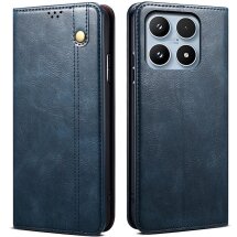 Чехол-книжка с карманами UniCase Leather Wallet для Xiaomi 17 - Blue: фото 1 из 8