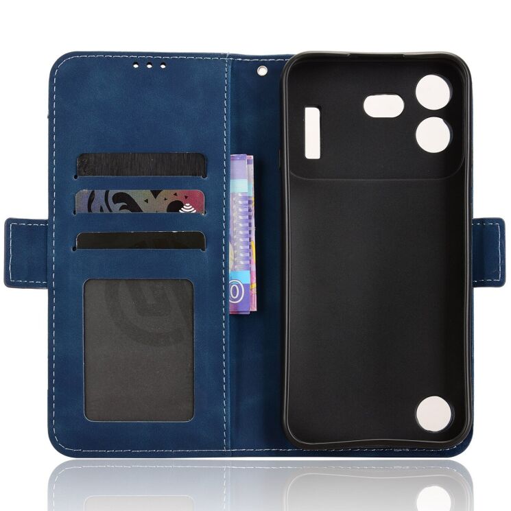 Чохол-книжка з кишеньками Deexe Wallet Stand для Nothing Phone (4b) - Blue: фото 4 з 15