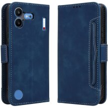 Чохол-книжка з кишеньками Deexe Wallet Stand для Nothing Phone (4b) - Blue: фото 1 з 15