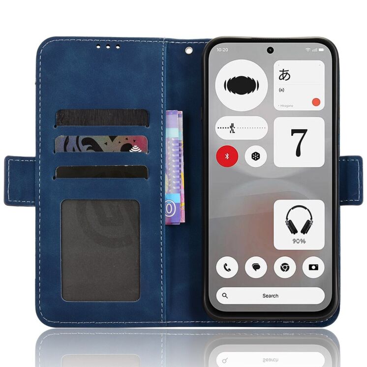 Чохол-книжка з кишеньками Deexe Wallet Stand для Nothing Phone (4b) - Blue: фото 5 з 15