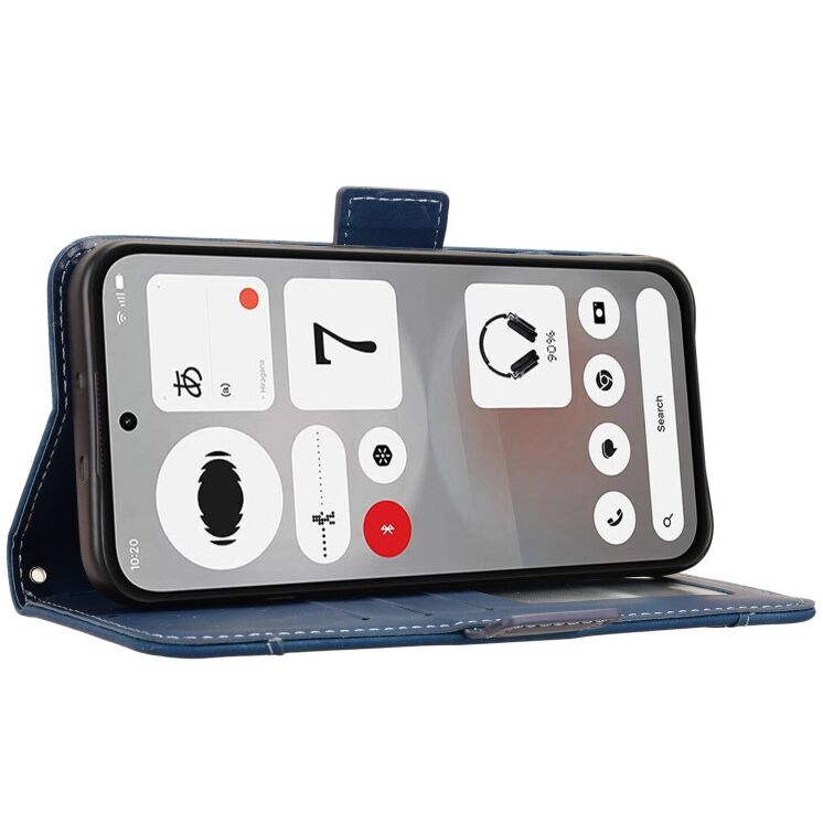 Чохол-книжка з кишеньками Deexe Wallet Stand для Nothing Phone (4b) - Blue: фото 6 з 15