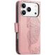 Чохол-книжка з малюнком UniCase Butterfly Pattern для iPhone 18 Pro Max / 17 Pro Max - Rose Gold (423827RG). Фото 6 з 9