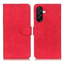 Чехол-книжка с застежкой KHAZNEH Retro Wallet для Samsung Galaxy A27 (A276) - Red: фото 1 из 8