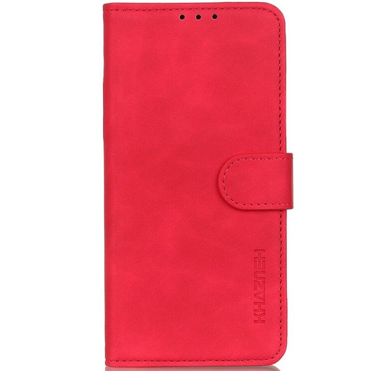 Чехол-книжка с застежкой KHAZNEH Retro Wallet для Xiaomi Redmi Note 17 - Red: фото 5 из 8