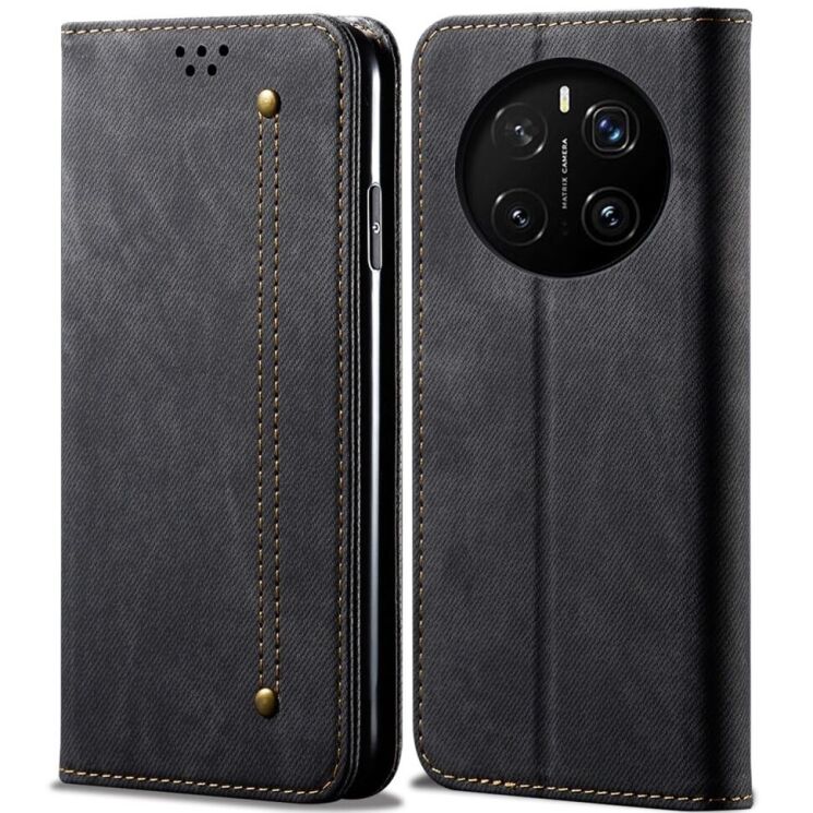 Чохол-книжка UniCase Jeans Wallet для Honor Magic 7 Pro - Black: фото 1 з 6