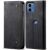 Чехол-книжка UniCase Jeans Wallet для Motorola Moto G24 / G04 / G04s / E14 - Black: фото 1 из 6