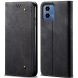 Чохол-книжка UniCase Jeans Wallet для Motorola Moto G85 - Black (357004B). Фото 1 з 6