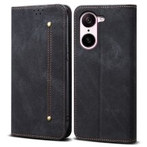Чохол-книжка UniCase Jeans Wallet для OnePlus Nord CE 5 / Ace 5 Racing - Black: фото 1 з 6