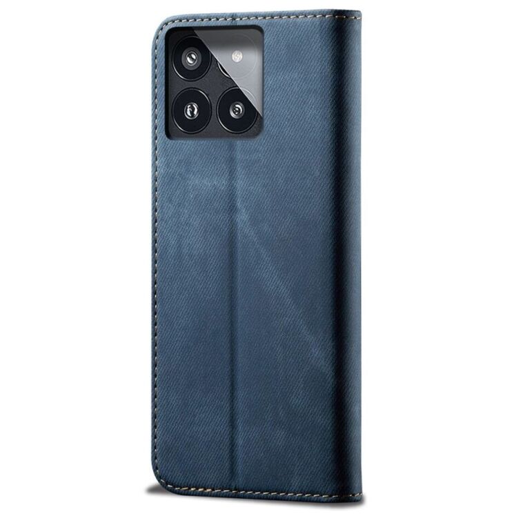 Чехол-книжка UniCase Jeans Wallet для Xiaomi Poco F6 Pro - Blue: фото 6 из 6