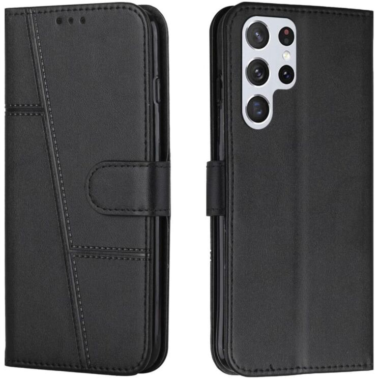 Чохол-книжка UniCase Jet Cover для Samsung Galaxy S22 Ultra (S908) - Black: фото 1 з 11