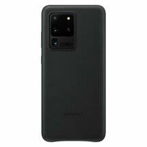 Чехол Leather Cover для Samsung Galaxy S20 Ultra (G988) EF-VG988LBEGRU - Black: фото 1 из 3