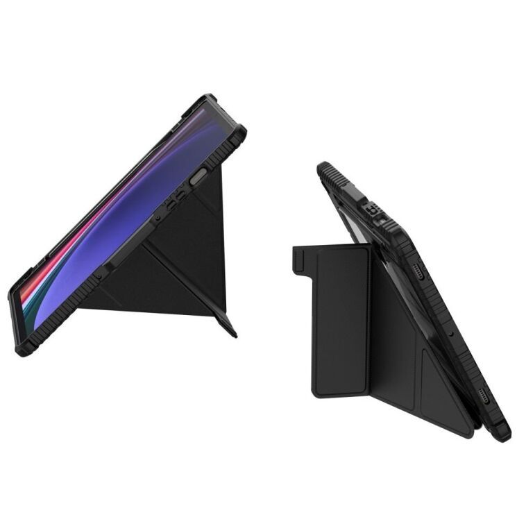 Чохол NILLKIN Bumper Leather Case Pro для Samsung Galaxy Tab S9 / S9 FE / S10 FE (X710/716/510/516/520/526) - Black: фото 2 з 16