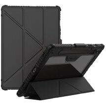 Чехол NILLKIN Bumper Leather Case Pro для Samsung Galaxy Tab S10 FE - Black: фото 1 из 16