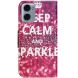 Чохол з малюнком Deexe Color Wallet для Motorola Moto G06 - Keep Calm and Sparkle (401532D). Фото 5 з 5