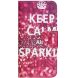 Чохол з малюнком Deexe Color Wallet для Motorola Moto G06 - Keep Calm and Sparkle (401532D). Фото 4 з 5