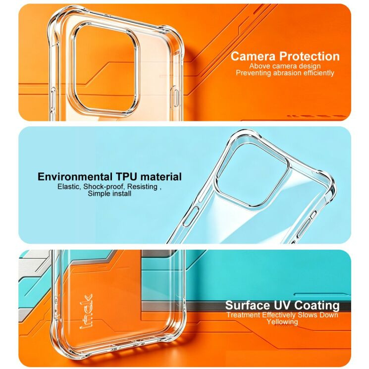Чехол с усиленными углами IMAK Airbag MAX Case для OPPO Reno 16 / 16 Pro - Transparent (413206T) Чехол с усиленными углами IMAK Airbag MAX Case для OPPO Reno 16 / 16 Pro - Transparent: фото 8 из 10