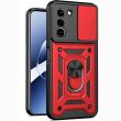 Чехол с защитой камеры Deexe Armor Shield для Infinix Hot 70 - Red (422002R)