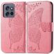 Чехол UniCase Butterfly Pattern для Motorola Edge 50 Neo - Pink (367126P). Фото 1 из 7