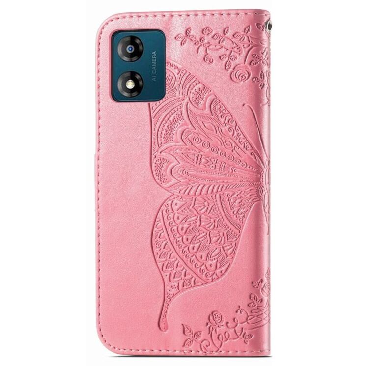 Чехол UniCase Butterfly Pattern для Motorola Moto E13 - Pink: фото 5 из 10
