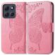 Чехол UniCase Butterfly Pattern для Motorola Moto G86 - Pink (383339P). Фото 2 из 10