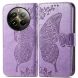 Чехол UniCase Butterfly Pattern для Realme 12 / 12 Plus - Light Purple (355507LV). Фото 1 из 8