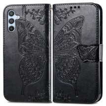 Чехол UniCase Butterfly Pattern для Samsung Galaxy A36 (A366) / A56 (A566) - Black: фото 1 из 10