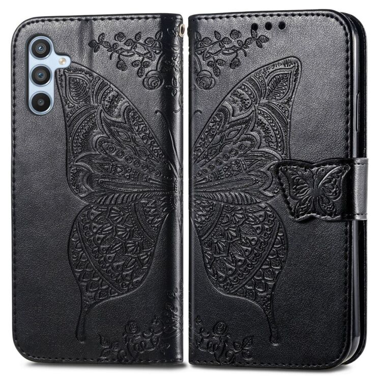 Чехол UniCase Butterfly Pattern для Samsung Galaxy A36 (A366) / A56 (A566) - Black: фото 1 из 10