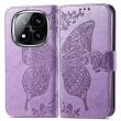 Чехол UniCase Butterfly Pattern для Xiaomi Redmi Note 14 Pro 5G - Light Purple (373123LV)