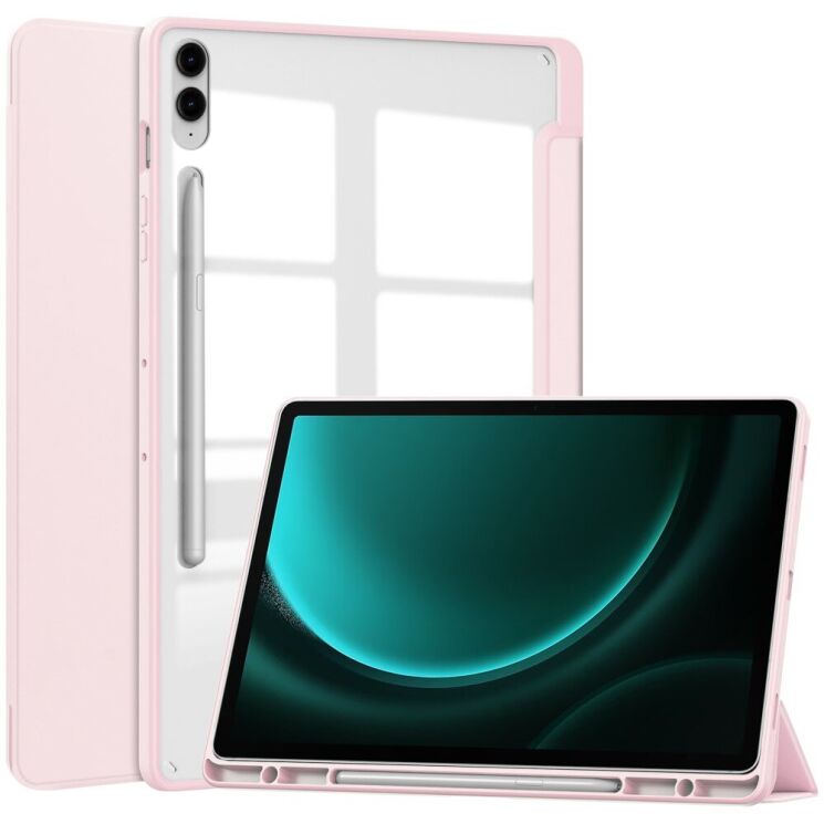 Чехол UniCase Folio Style для Samsung Galaxy Tab S9 FE Plus (X610/616) - Pink: фото 1 из 8