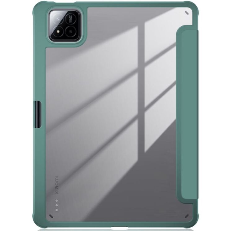 Чехол UniCase Folio Style для Xiaomi Pad 7 / 7 Pro - Blackish Green: фото 3 из 11