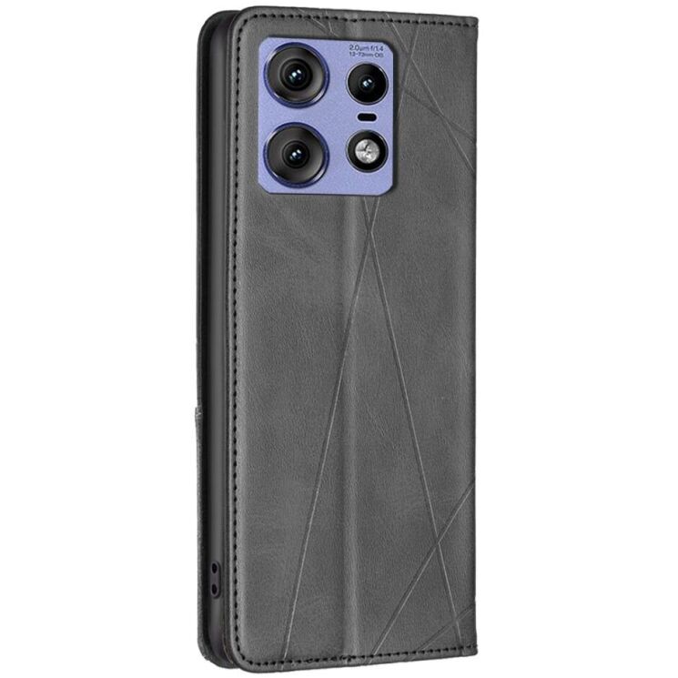 Чехол UniCase Geometric Pattern для Motorola Edge 50 Pro - Black: фото 3 из 8