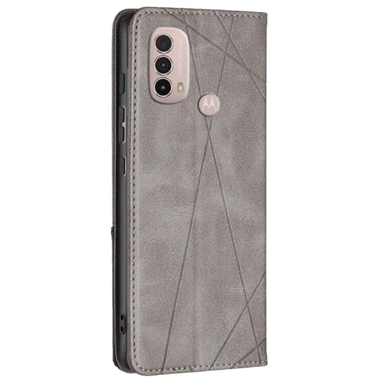 Чехол UniCase Geometric Pattern для Motorola Moto E40 - Grey: фото 4 из 9