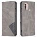 Чехол UniCase Geometric Pattern для Motorola Moto E40 - Grey (302513H). Фото 2 из 9