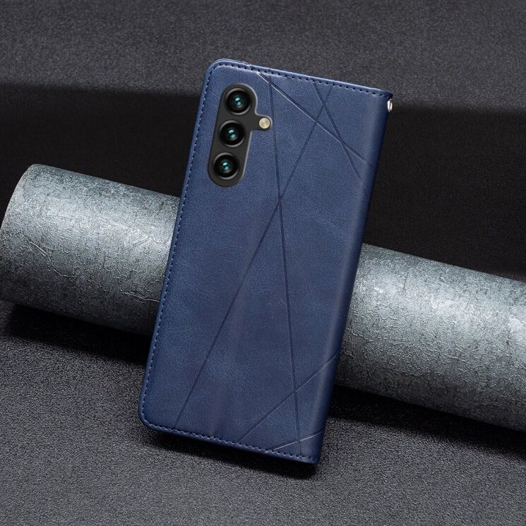Чехол UniCase Geometric Pattern для Samsung Galaxy S25 FE (S731) - Blue: фото 5 из 9