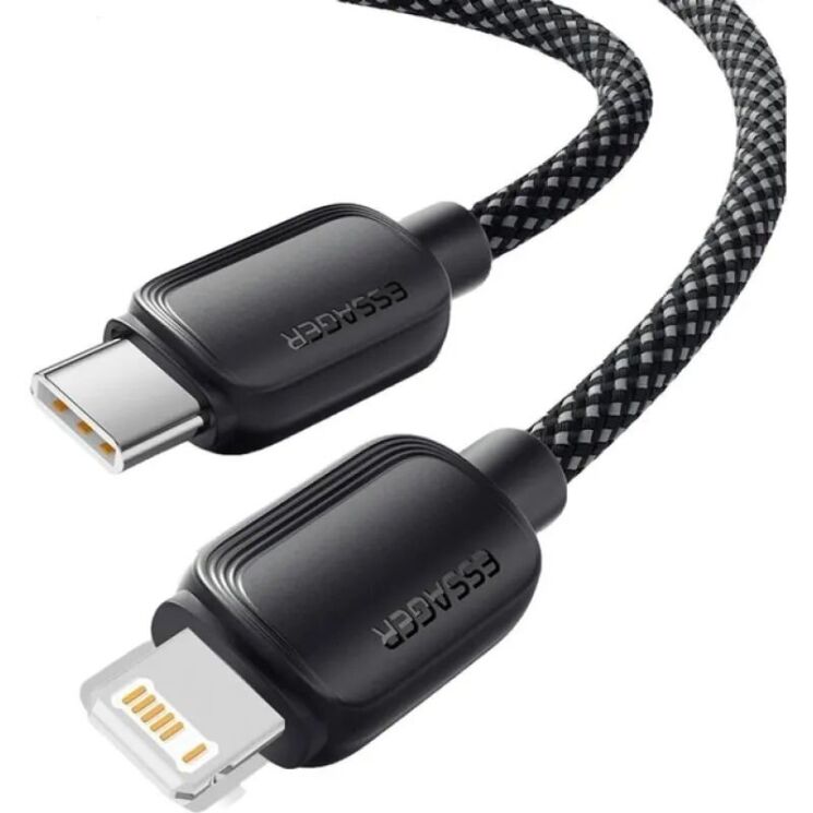 Кабель ESSAGER Breeze Type-C to Ligthning (20W, 2m) EXCTL-WLA01-P - Black (982811B) Кабель ESSAGER Breeze Type-C to Ligthning (20W, 2m) EXCTL-WLA01-P - Black: фото 3 из 5