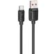 Кабель Hoco X115 USB to Type-C (100W, 1m) - Black (896390B). Фото 1 з 7