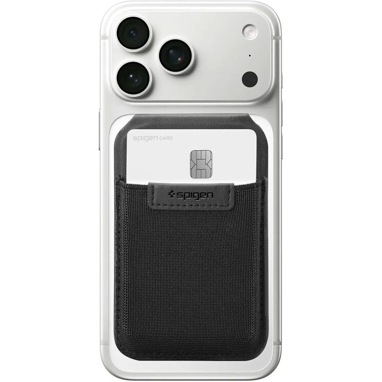 Кардхолдер Spigen Slim Fold (Mag Fit) | S314-4 (AFA11591) - Black: фото 4 из 17