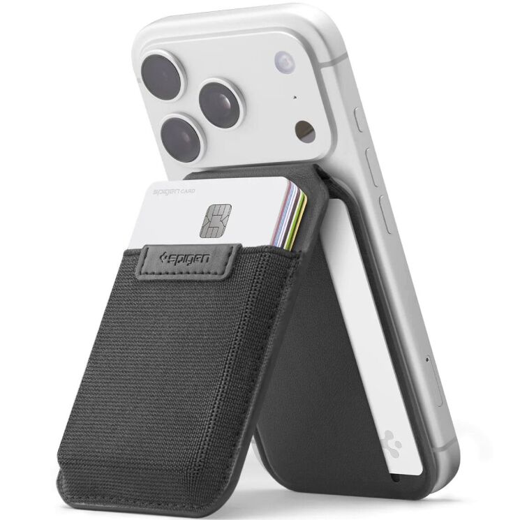 Кардхолдер Spigen Slim Fold (Mag Fit) | S314-4 (AFA11591) - Black: фото 1 из 17