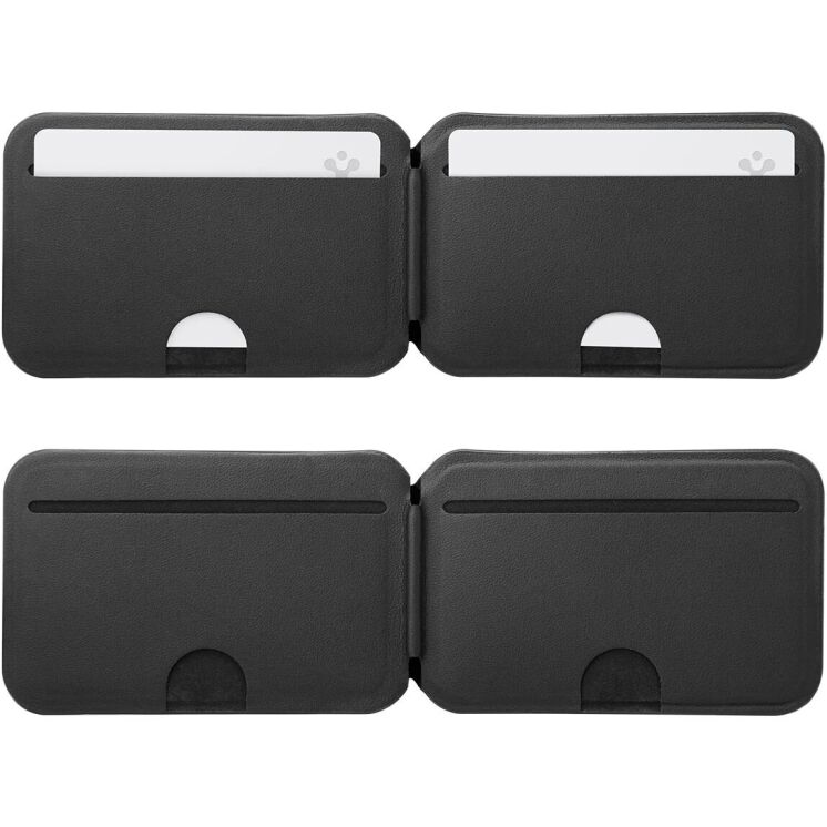 Кардхолдер Spigen Slim Fold (Mag Fit) | S314-4 (AFA11591) - Black: фото 11 из 17