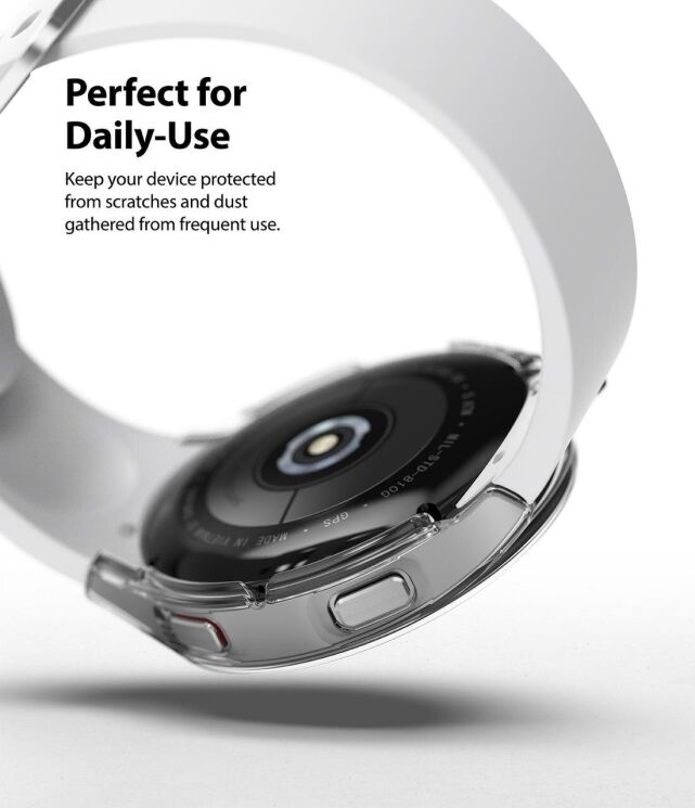 Комплект чехлов RINGKE Slim Case для Samsung Galaxy Watch 4 (44mm) - Clear / Black: фото 5 из 10