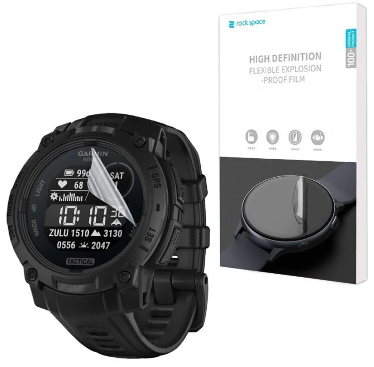 Комплект плівок (6 шт) RockSpace Watch Film для Garmin Instinct 3 (45mm): фото 1 з 6