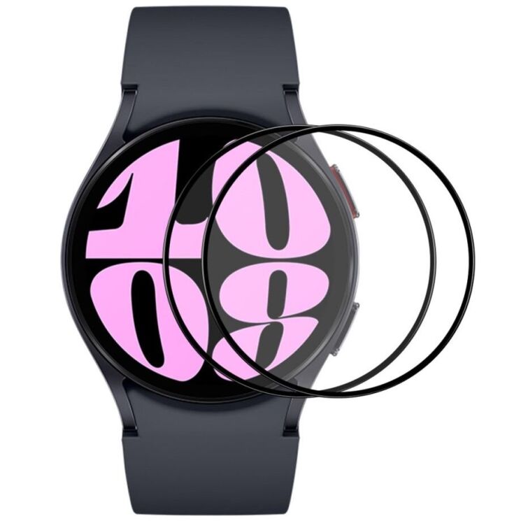 Комплект защитного стекла ENKAY 9H Watch Glass для Samsung Galaxy Watch 6 / 7 (40mm) - Black: фото 1 из 8