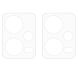 Комплект защитного стекла на заднюю камеру Deexe Camera Lens Protector для Xiaomi Poco X5 / Redmi Note 12 5G (320415). Фото 2 из 6