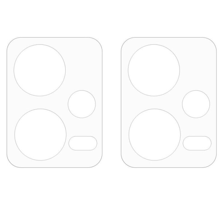 Комплект защитного стекла на заднюю камеру Deexe Camera Lens Protector для Xiaomi Poco X5 / Redmi Note 12 5G: фото 2 из 6