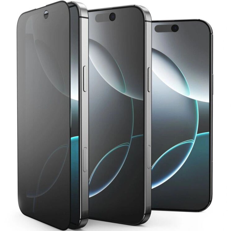 Комплект захисних стекол (2шт) Tech-Protect Glass Spy + для Samsung Galaxy S25 Edge (S937) - Black: фото 2 з 6