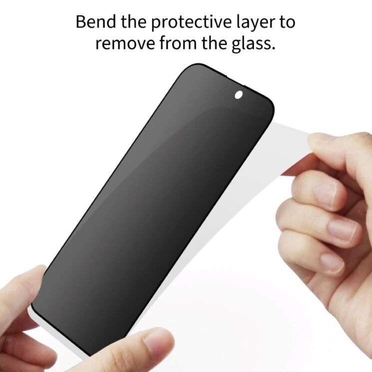 Комплект захисних стекол (2шт) Tech-Protect Glass Spy + для Samsung Galaxy S25 Edge (S937) - Black: фото 5 з 6