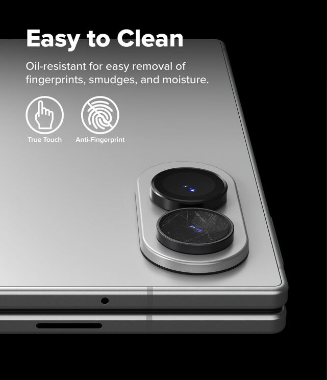 Комплект защитных стекол на камеру Ringke Camera Frame для Samsung Galaxy Fold 8 (8800380460577) - Black: фото 13 из 19